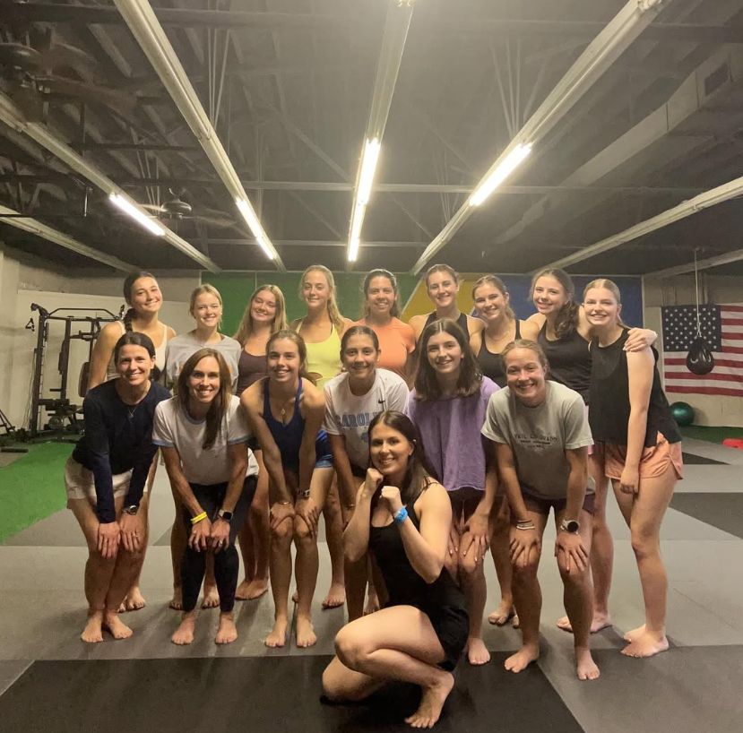 Large ladies self defense class